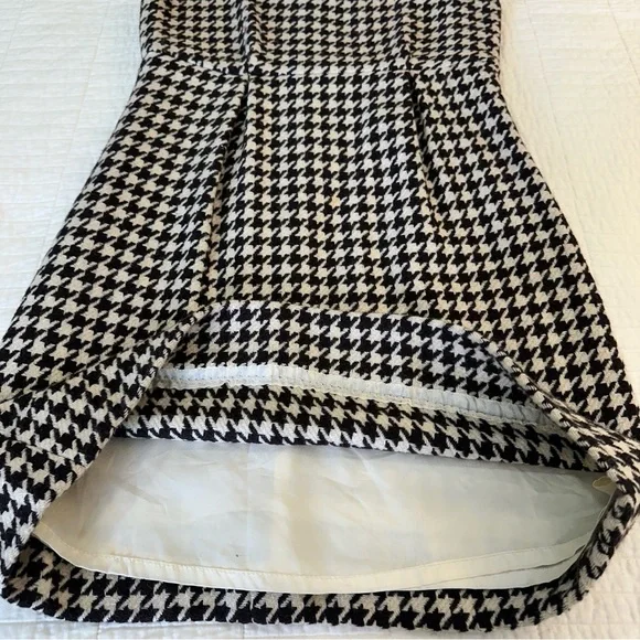 Vineyard Vines by Shep & Ian Sz 0 Empire Waist Houndstooth Mini Dress Wool Silk - Picture 9 of 9